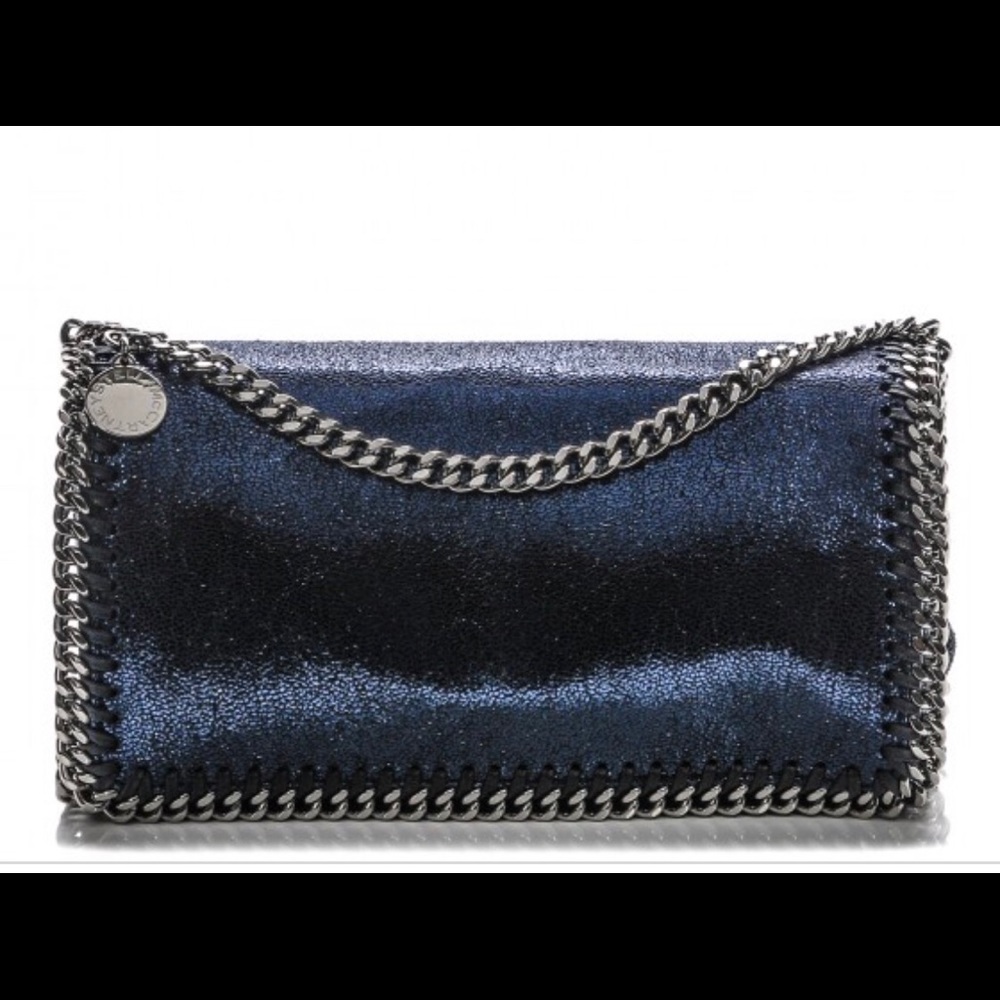Stella McCartney metallic navy crossbody